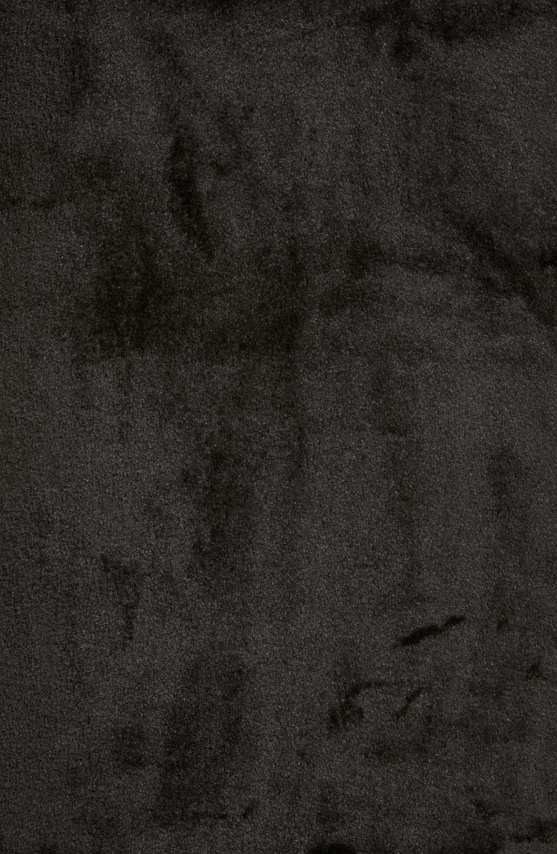 Natori Faux Shearling Trim Velour Caftan, Alternate, color, 