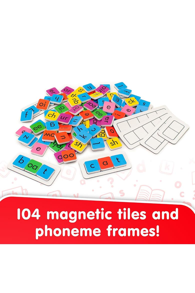 Rainbow Phonics Tiles With Builtin Magnetic Board, Alternate, color, Multicolored