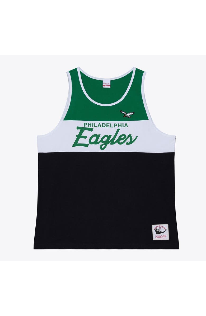 Mitchell & Ness Men's Mitchell & Ness  Black/Kelly Green Philadelphia Eagles Head Coach Tank Top, Main, color, Black