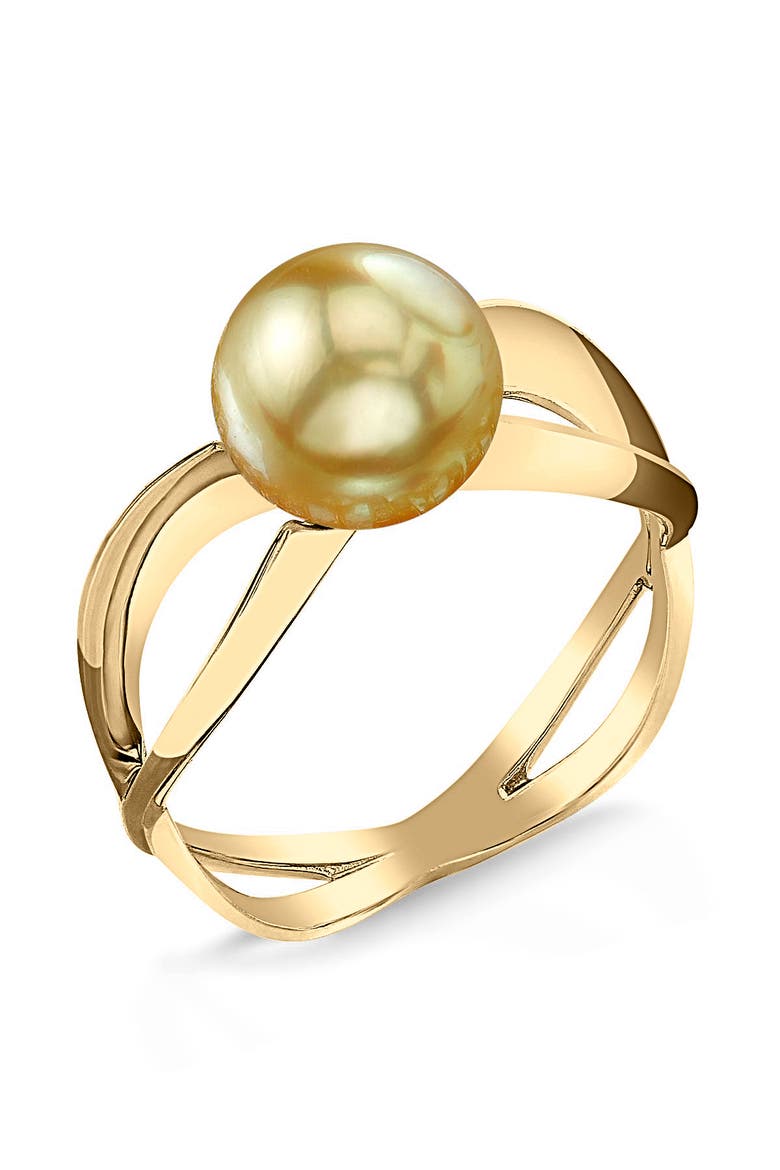 Golden South Sea Pearl Lana Ring, Main, color, Yellow Gold