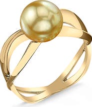 The Pearl Source Golden South Sea Pearl Lana Ring