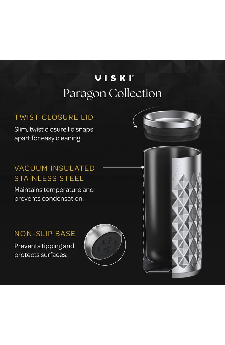 Viski Paragon Stainless Steel Highball Tumbler, Alternate, color, Platinum