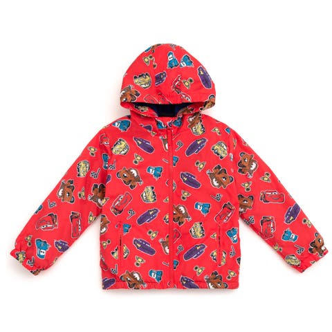 Cars Fleece Hooded Rain Jacket (Toddler & Little Kid)