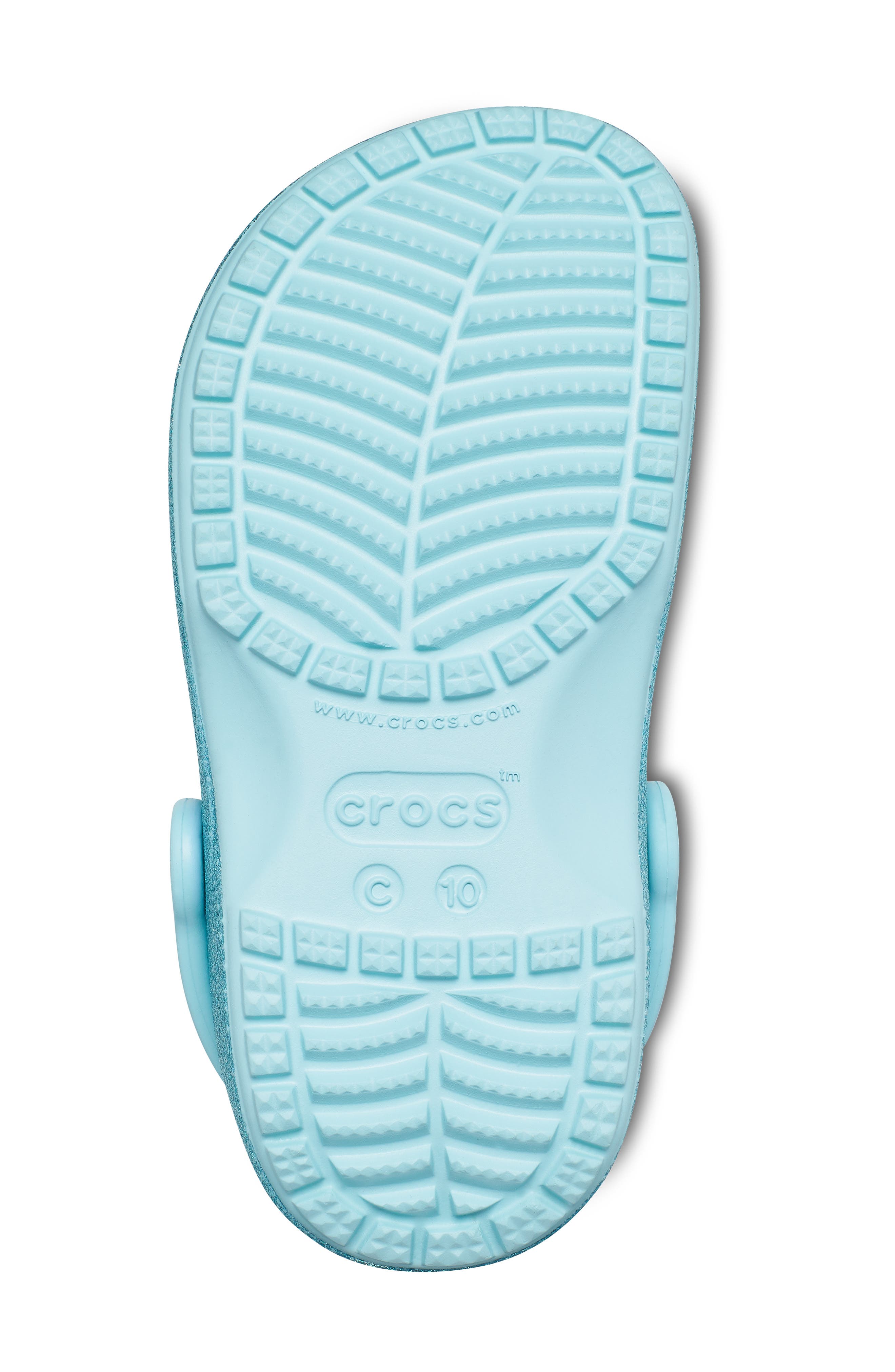 Kids' Classic Glitter Clog, Alternate, color, PURE WATER