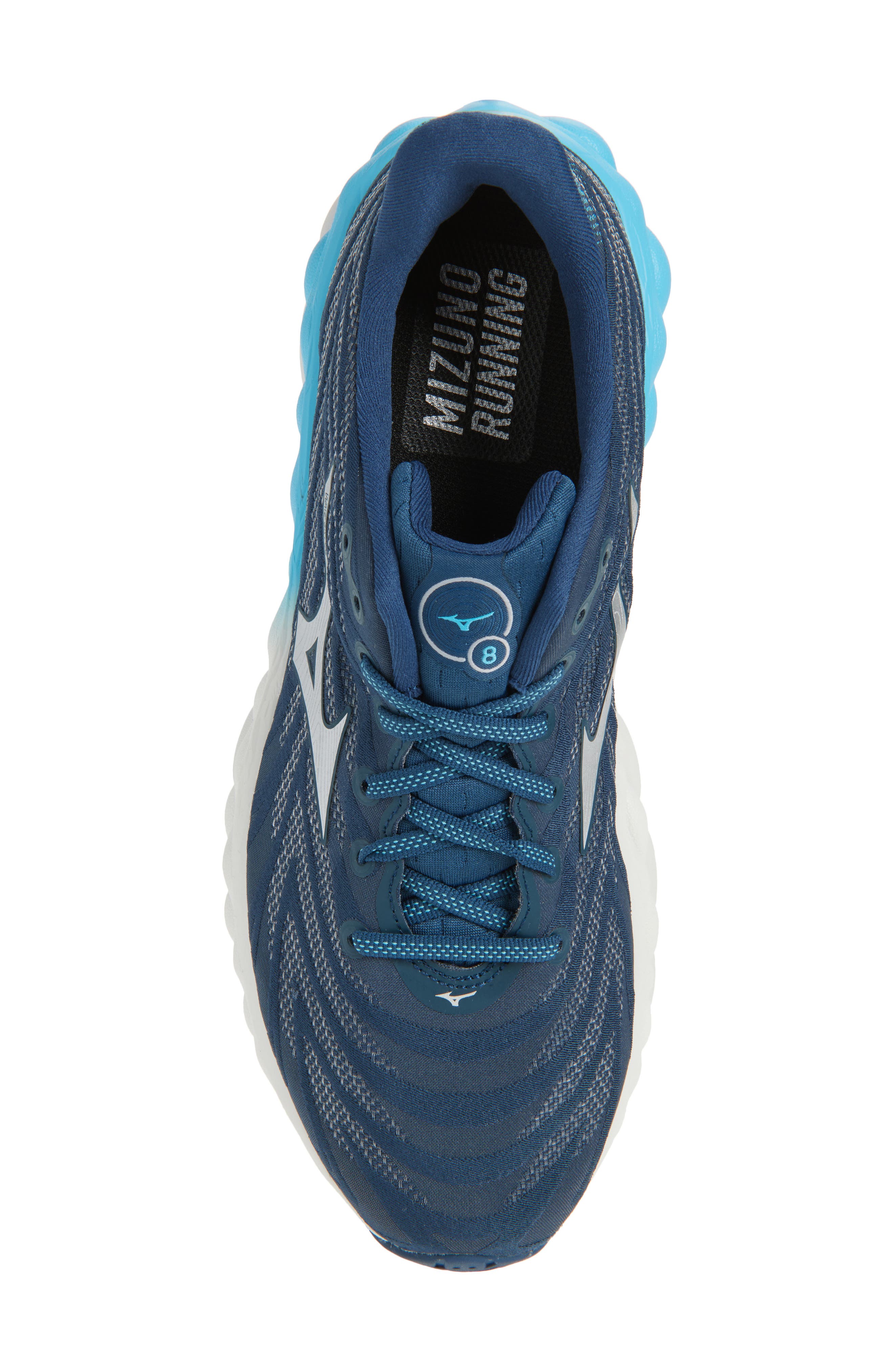 Wave Sky 8 Running Shoe, Alternate, color, BLUE WING TEAL-SILVER