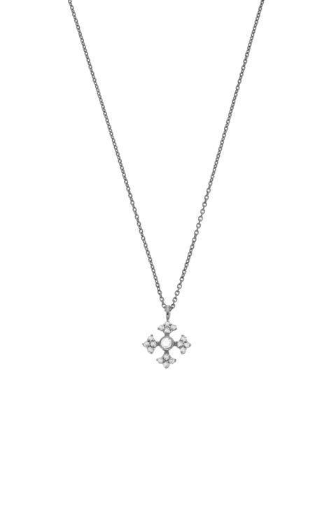 Arya Diamond Cross Pendant Necklace