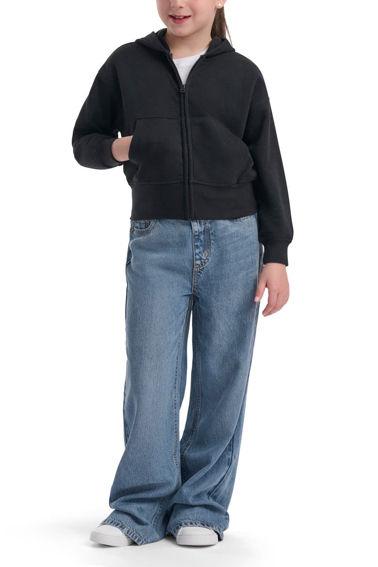 Kids' Dream Supersoft Zip-Up hoodie, Alternate, color, BLACK