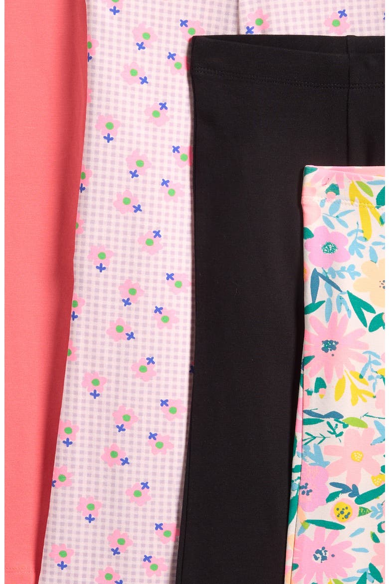 Kids' 4-Pack Assorted Flare Leggings, Alternate, color, PINK ASSORTED