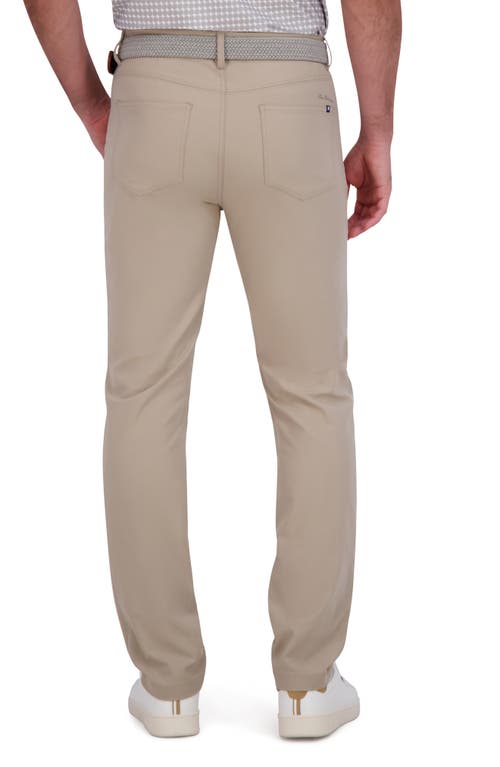 Ben Sherman Solid 4-way-stretch Tech Golf Pants In Khaki