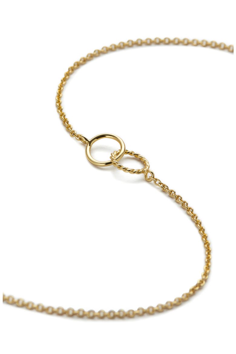 Interlocking Circles Necklace - Sam, Alternate, color, Gold