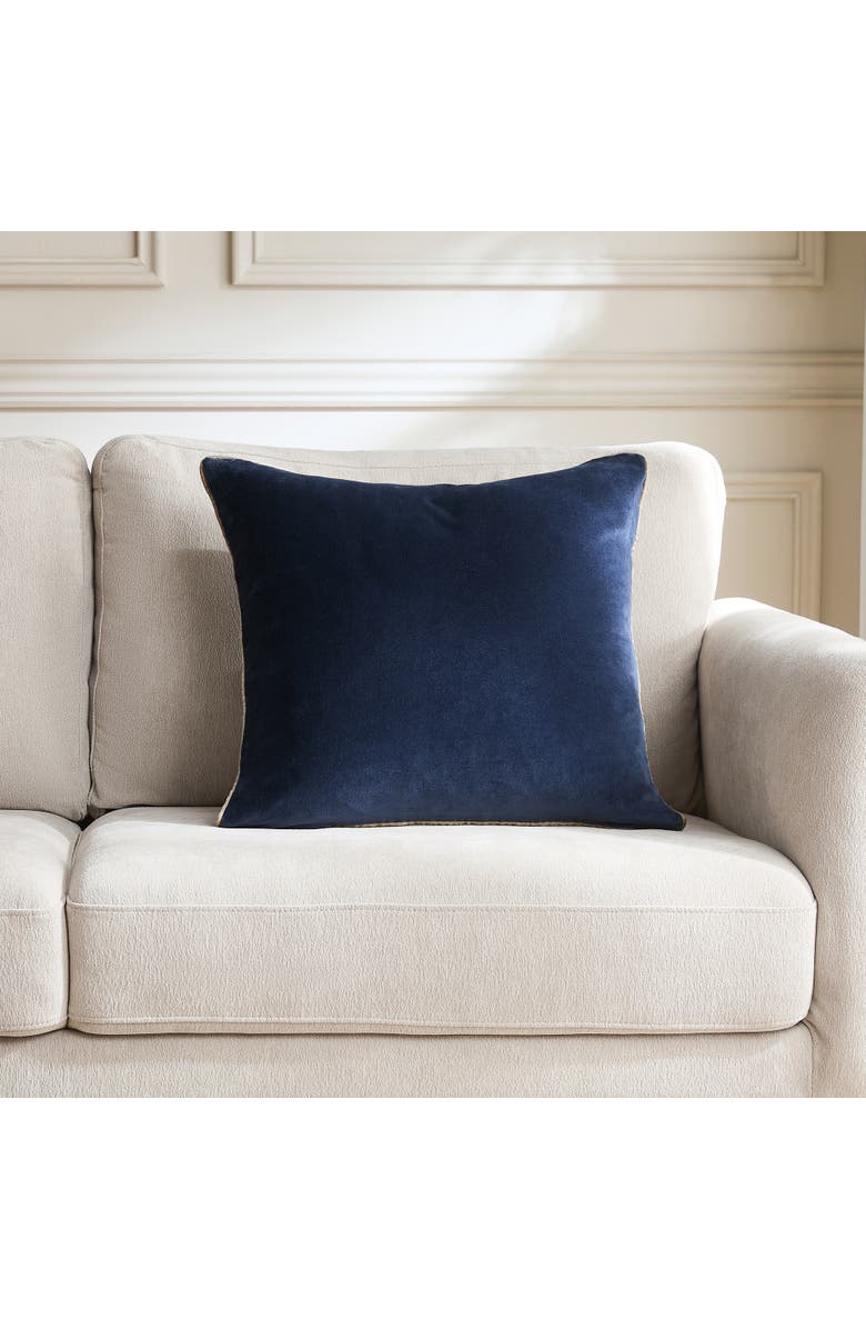 Chuks Collins x Lush Decor Orion Velvet Pillow Cover, Alternate, color, Navy