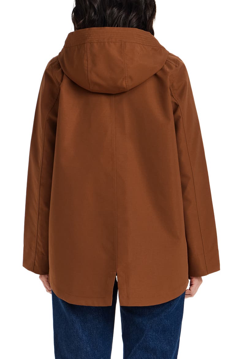 Water Resistant Rain Coat, Alternate, color, TOBACCO