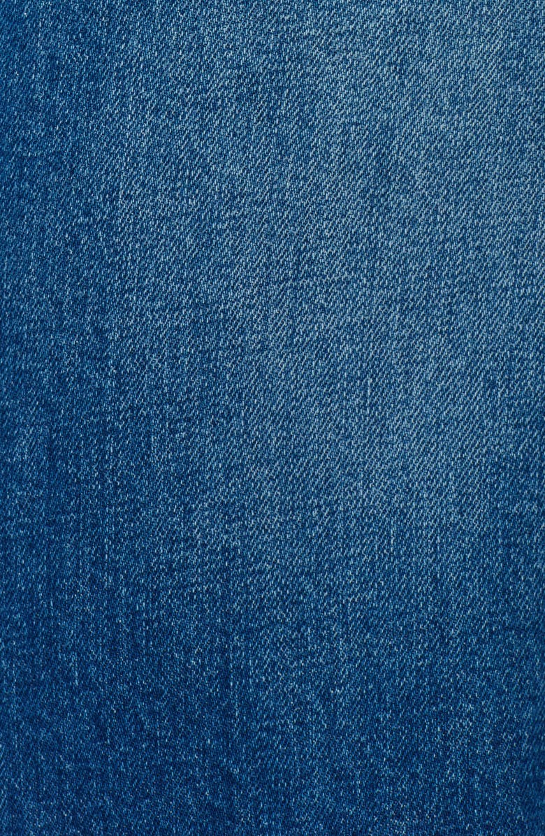 Bayeas Exposed Button High Waist Wide Leg Jeans, Alternate, color, Medium Blue