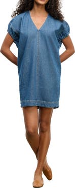 VELVET Aurora Cotton Denim Minidress