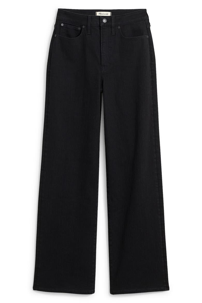 Curvy Perfect Vintage Wide Leg Jeans, Main, color, BLACK RINSE WASH