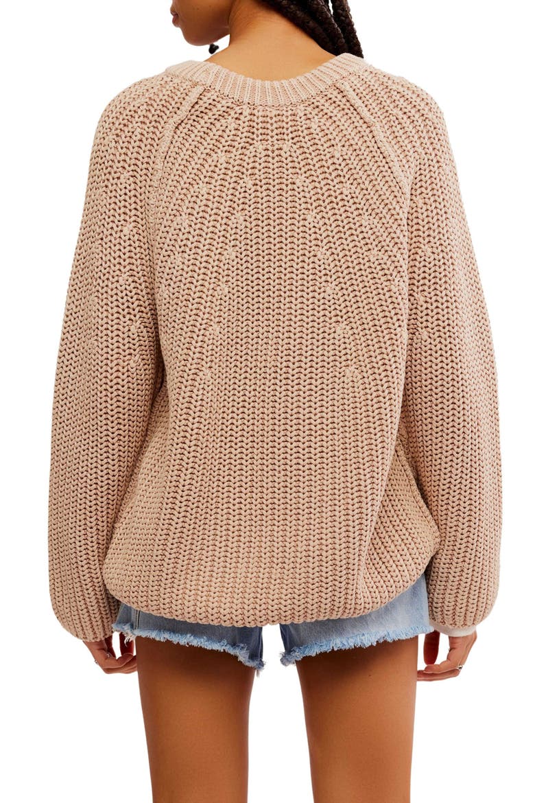 Take Me Home Cotton Sweater, Alternate, color, SANDCASTLE