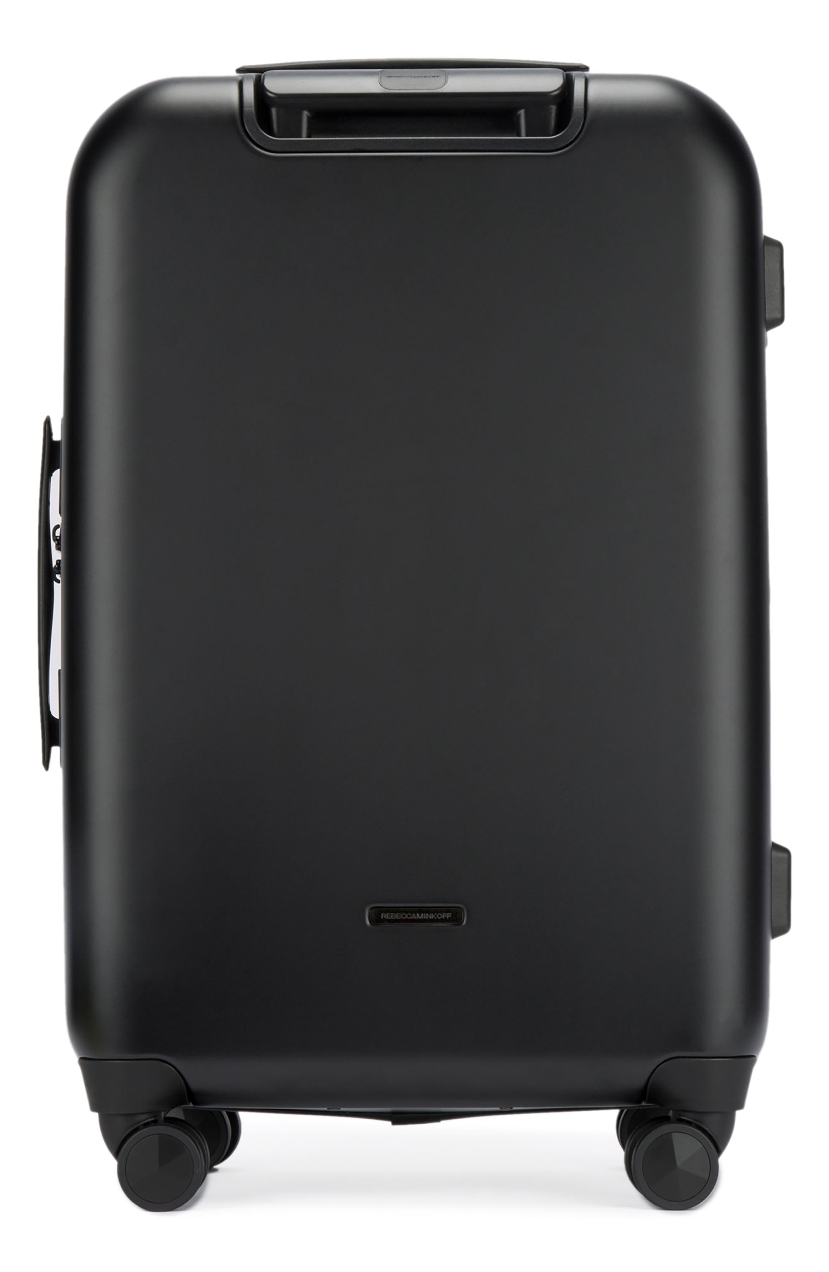 Rebecca Minkoff So Connected 22-Inch Charging Spinner Suitcase, Alternate, color, 