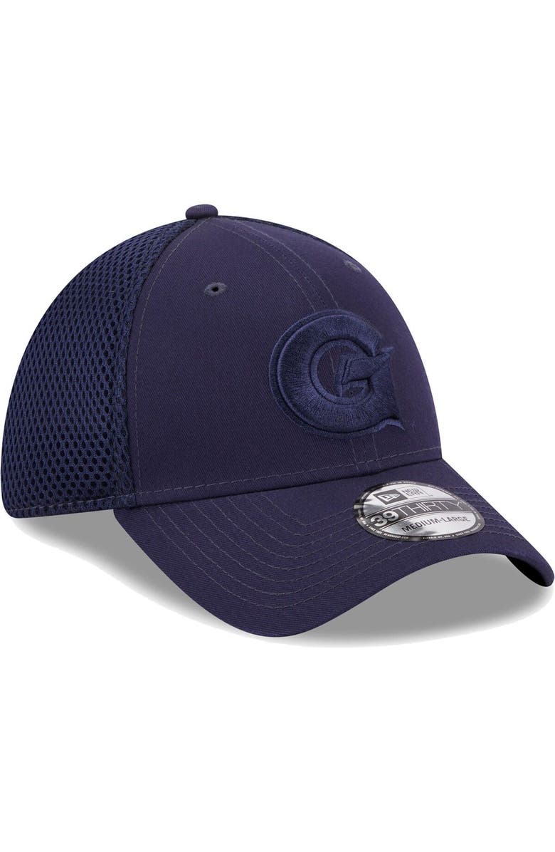 New Era Men's New Era Navy Georgetown Hoyas Team Neo Tonal 39THIRTY Flex Hat, Alternate, color,