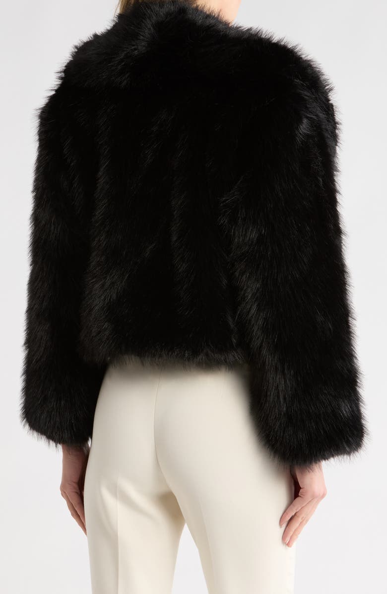 JASON WU Crop Faux Fur Jacket, Alternate, color, Black