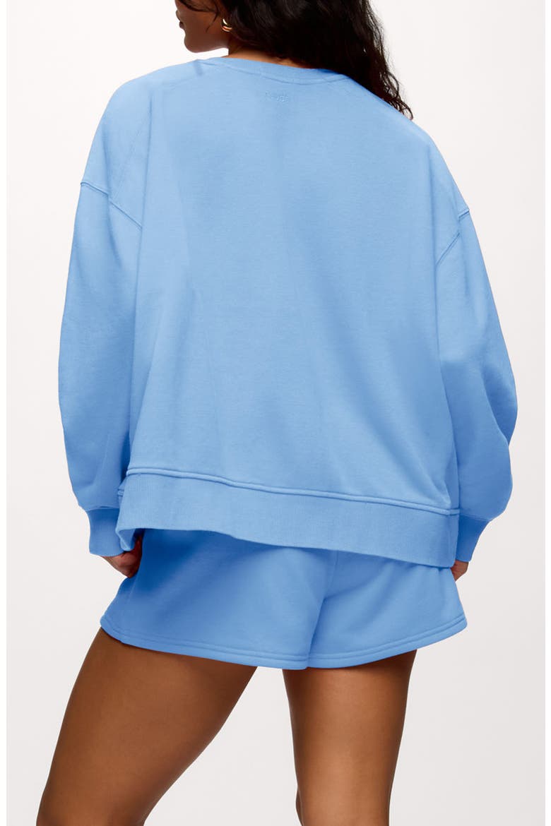 Classic French Terry Crewneck Sweatshirt, Alternate, color, SUNFADED HARBOR