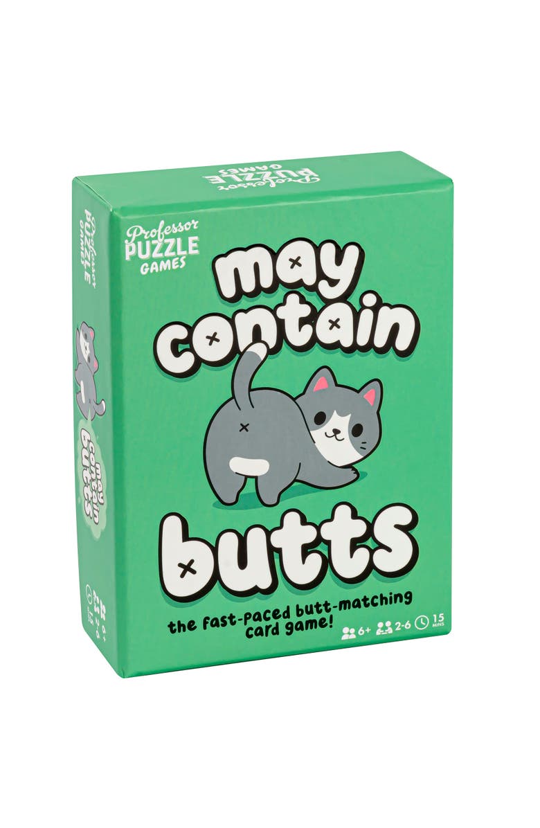 Professor Puzzle Animal Buttmatching Card Game, Main, color, Multicolored
