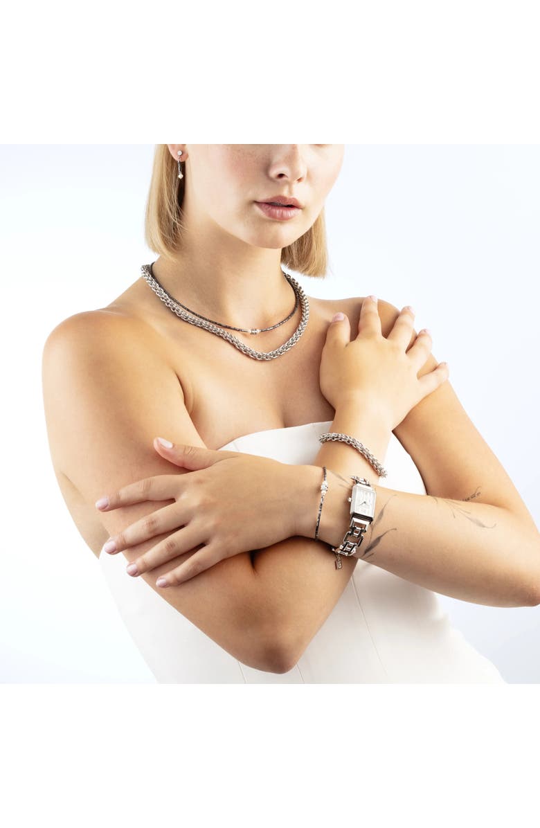 COEUR DE LION Mesh Chain Classic Bracelet, Alternate, color, Silver