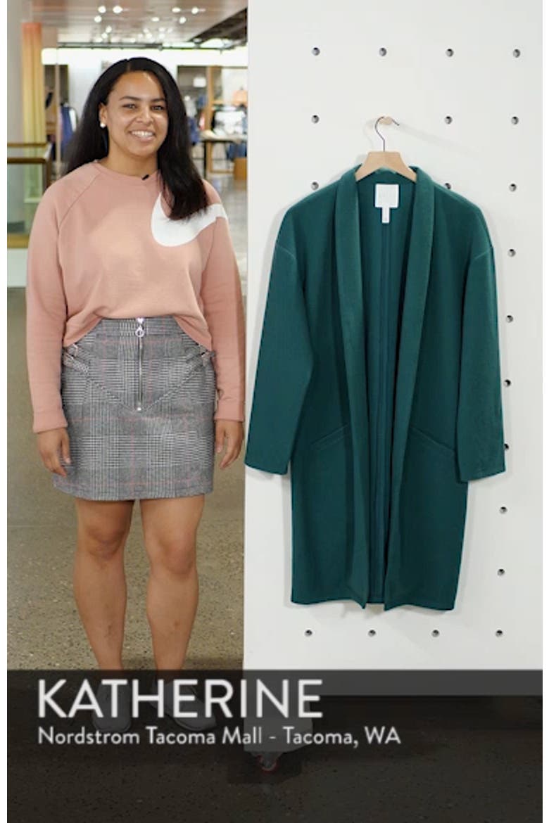 Open Front Midi Coat video