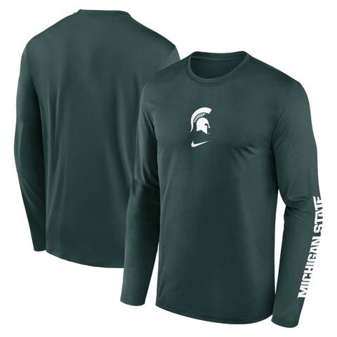 Men
s Nike  Green Michigan State Spartans Primetime Two-Hit Legend Dri-FIT Long Sleeve T-Shirt