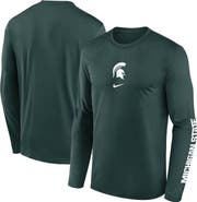 Nike Men's Nike  Green Michigan State Spartans Primetime Two-Hit Legend Dri-FIT Long Sleeve T-Shirt