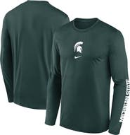 Nike Men's Nike  Green Michigan State Spartans Primetime Two-Hit Legend Dri-FIT Long Sleeve T-Shirt
