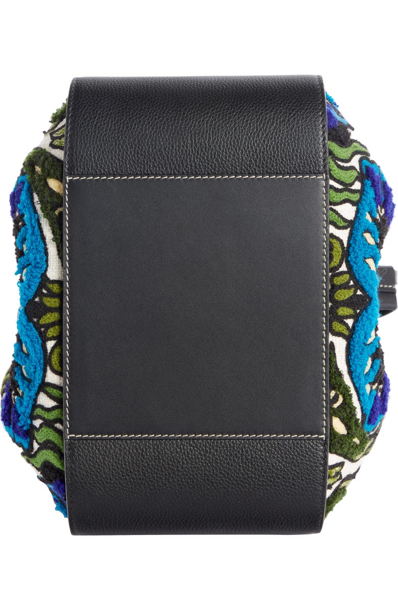 Loewe Small Hammock Floral Leather Hobo Bag, Alternate, color,