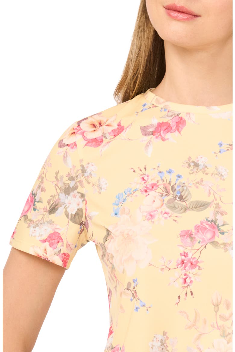 Print Crewneck T-Shirt, Alternate, color, LEMON CREAM