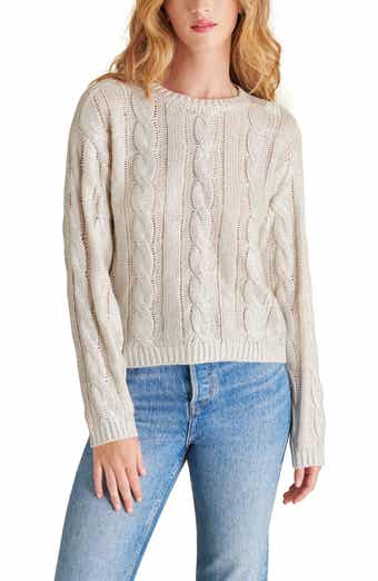 Steve Madden Renzo Cable Stitch Cotton Sweater