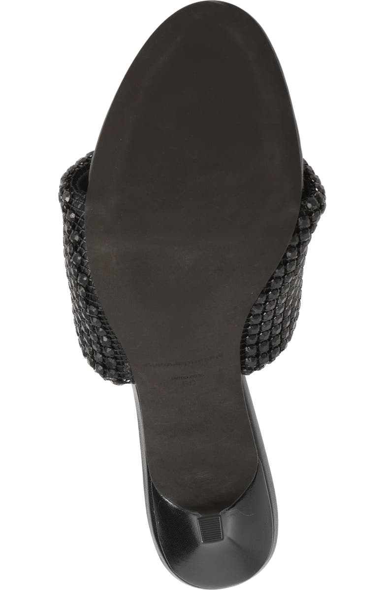 Alexander Wang Heiress Crystal Mesh Slide Sandal, Alternate, color, Black Aged
