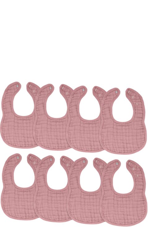 Muslin Bibs - Pack of 8