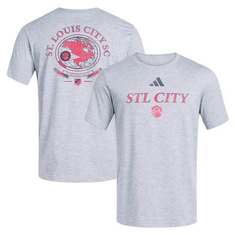 Men's adidas Heather Gray St. Louis CITY SC World Pitch T-Shirt