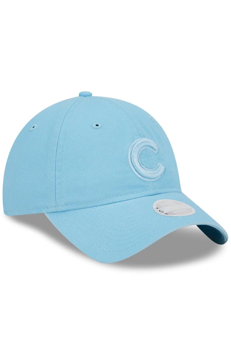 New Era Women's New Era Light Blue Chicago Cubs Doscientos Core Classic 9TWENTY Adjustable Hat, Alternate, color,