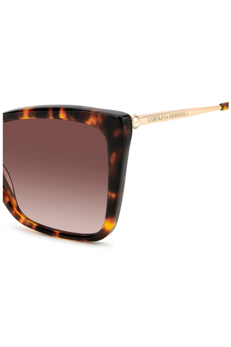57mm Cat Eye Sunglasses, Alternate, color, 02IK-HA