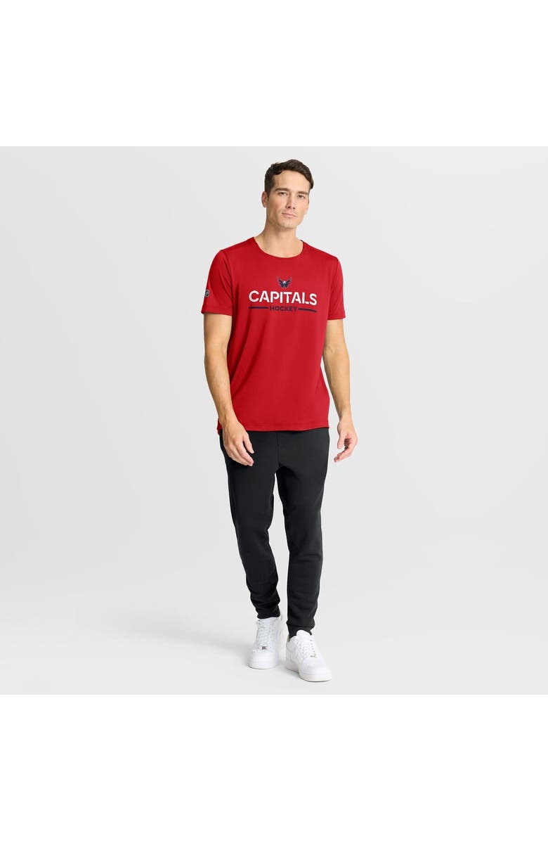 FANATICS Men
s Fanatics Red Washington Capitals Authentic Pro Rink Tech T-Shirt, Alternate, color, Red
