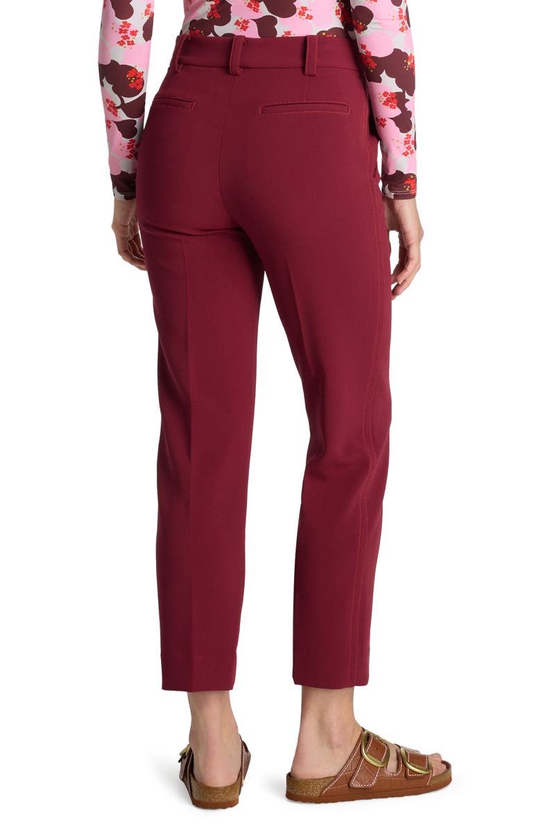 St. John Collection Stretch Cady Ankle Slim Pants, Alternate, color, 
