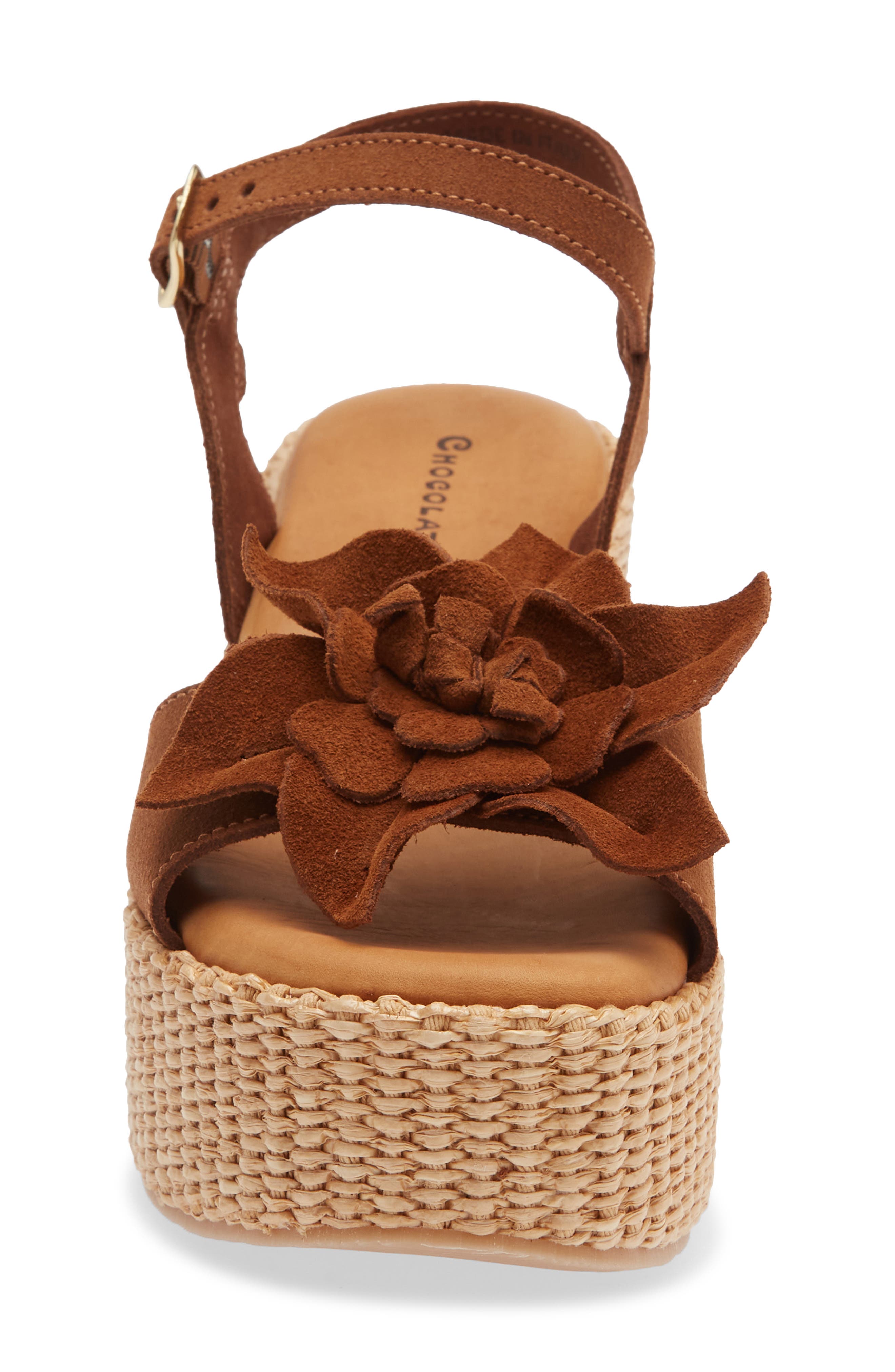Chocolat Blu Jakkie Platform Wedge, Alternate, color, Cinnamon Suede