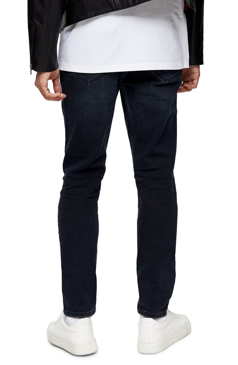 Topman Ripped Skinny Fit Jeans, Alternate, color, 