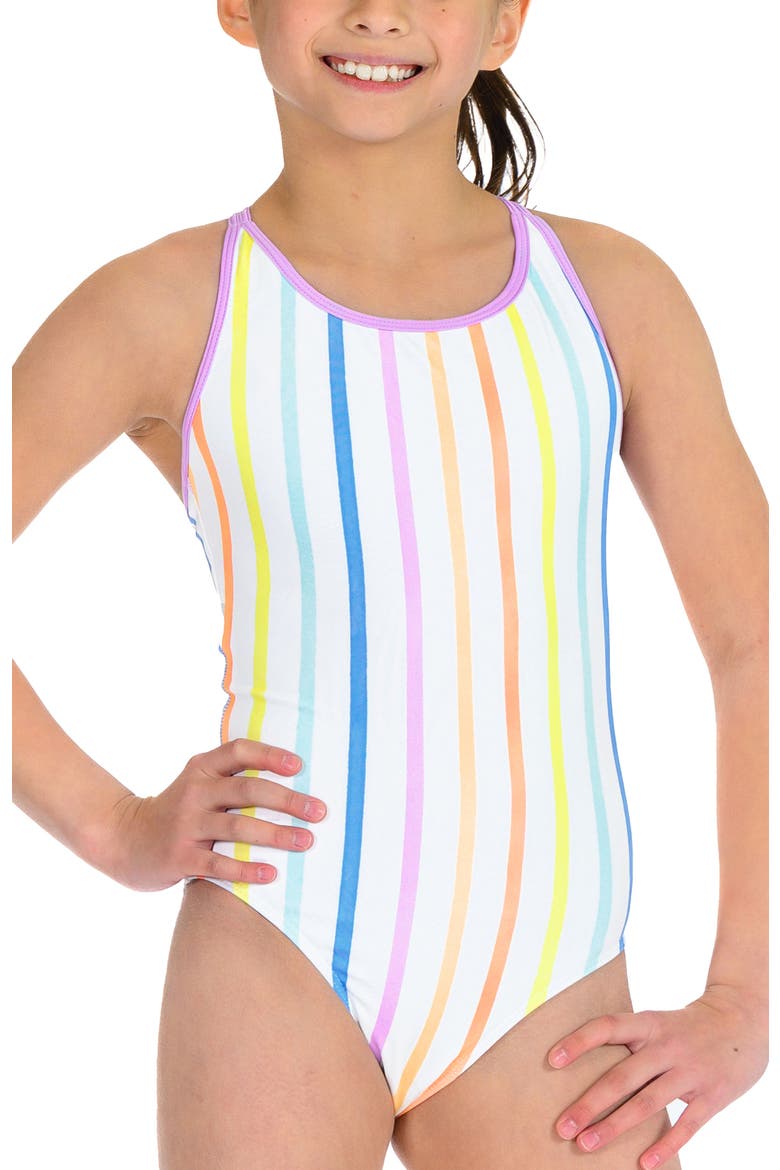 Candy Stripes Strappy One Piece Swimsuit, Main, color, Candy Stripes