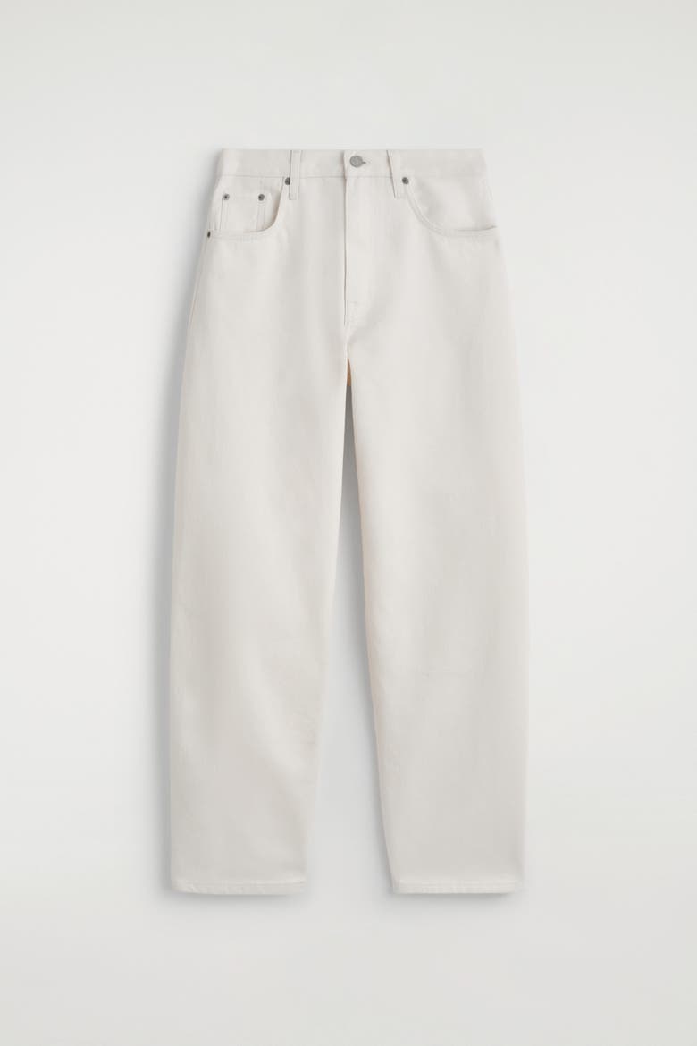 Bay Barrel-Leg Jeans, Alternate, color, CREAM