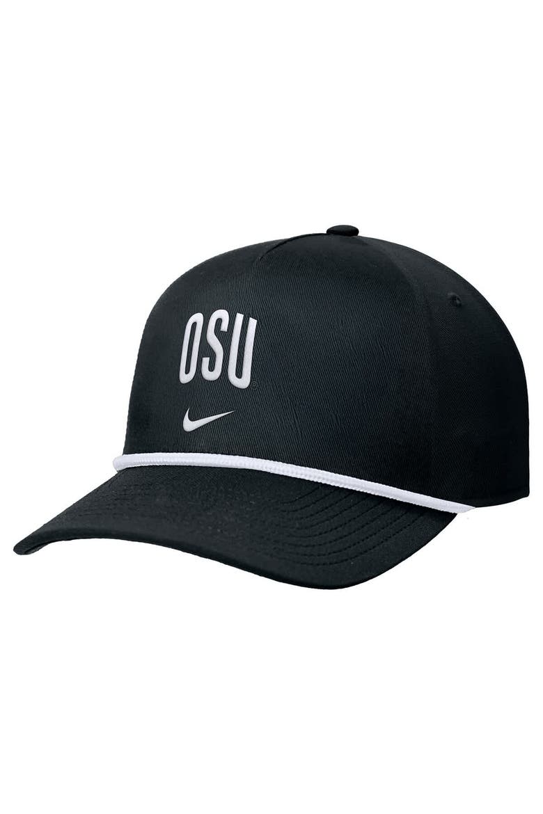 Men's Nike Black Oregon State Beavers Rise Adjustable Hat, Main, color, Black