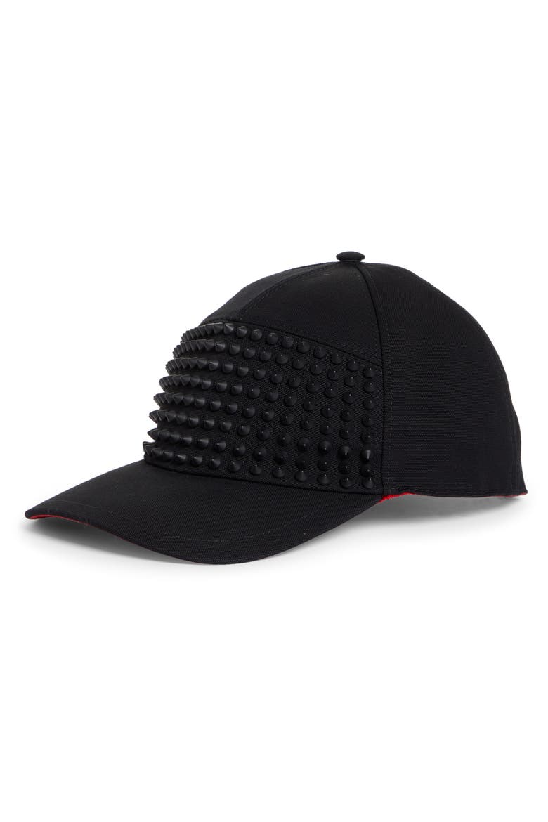 Enky Spike Cotton Canvas Baseball Cap, Main, color, BLACK/ BLACK/ BLACK