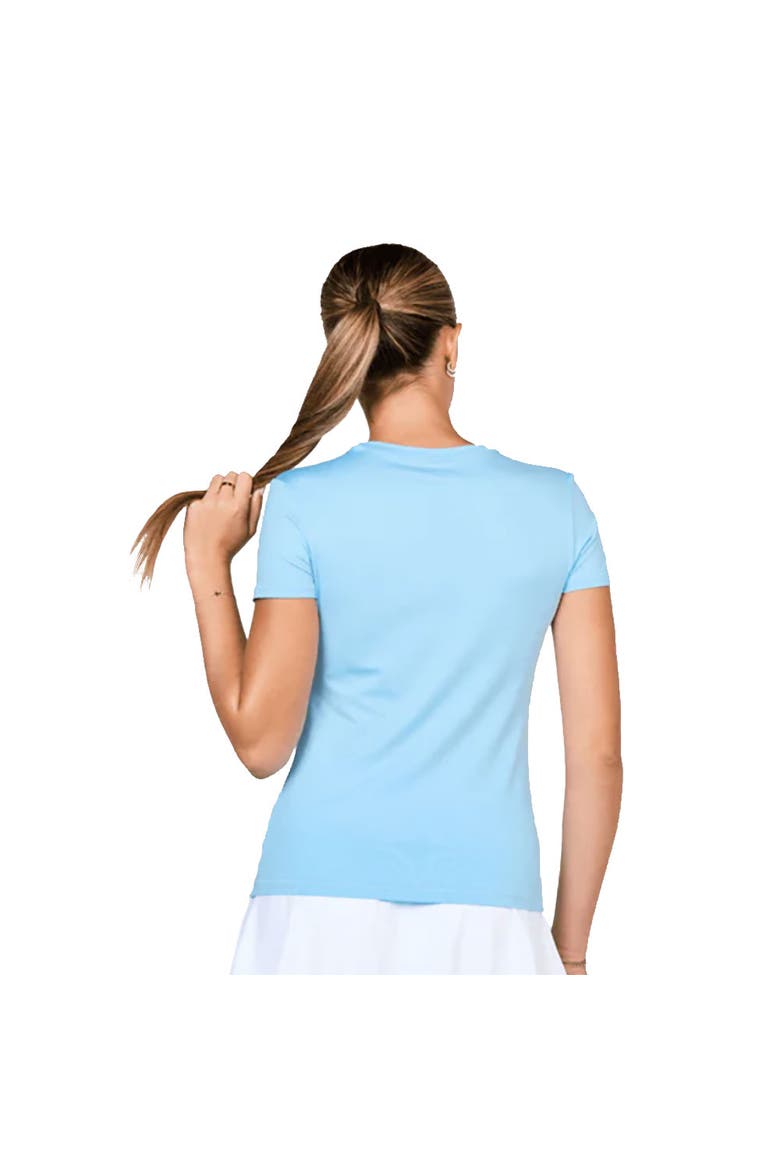 UV Colors Short Sleeve Womens Tennis Shirt, Alternate, color, Cloud