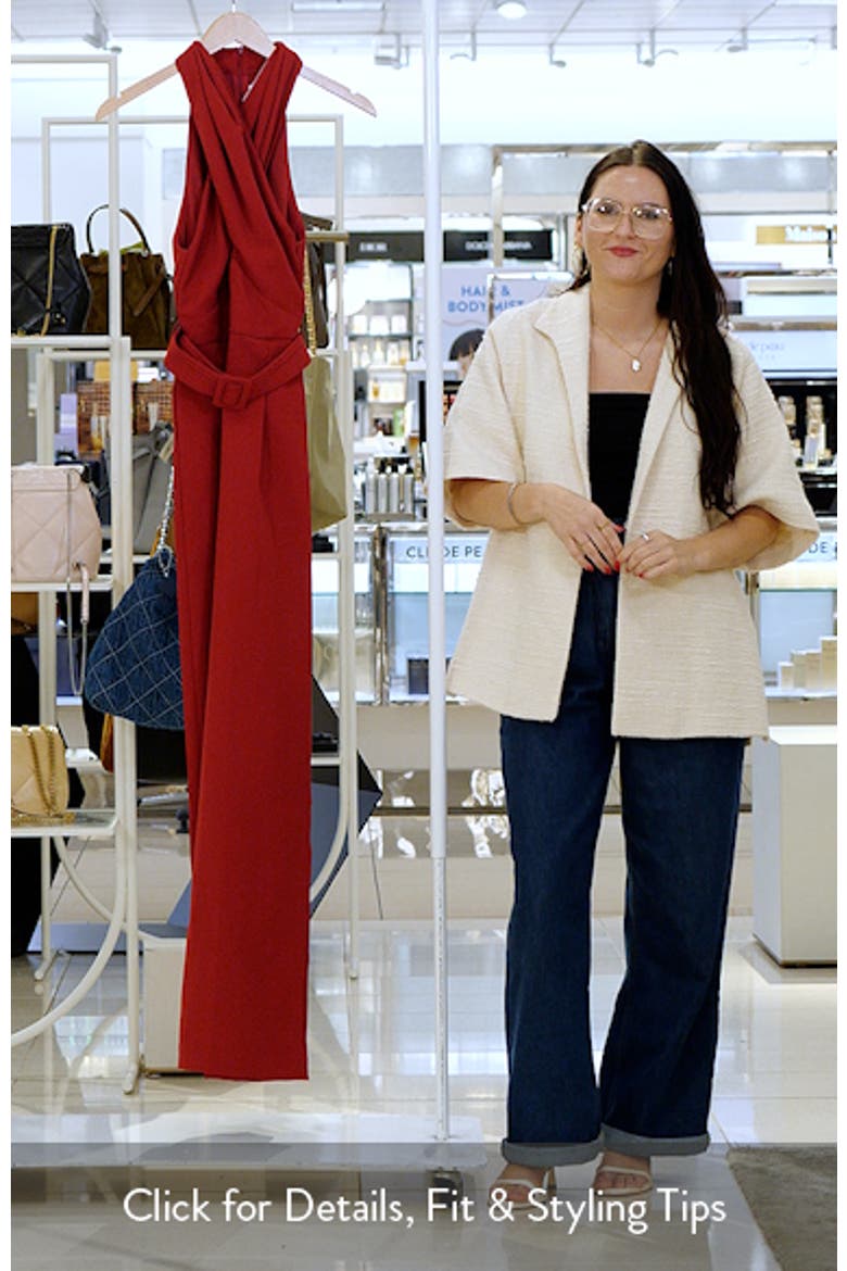 Cross Neck Belted Jumpsuit video