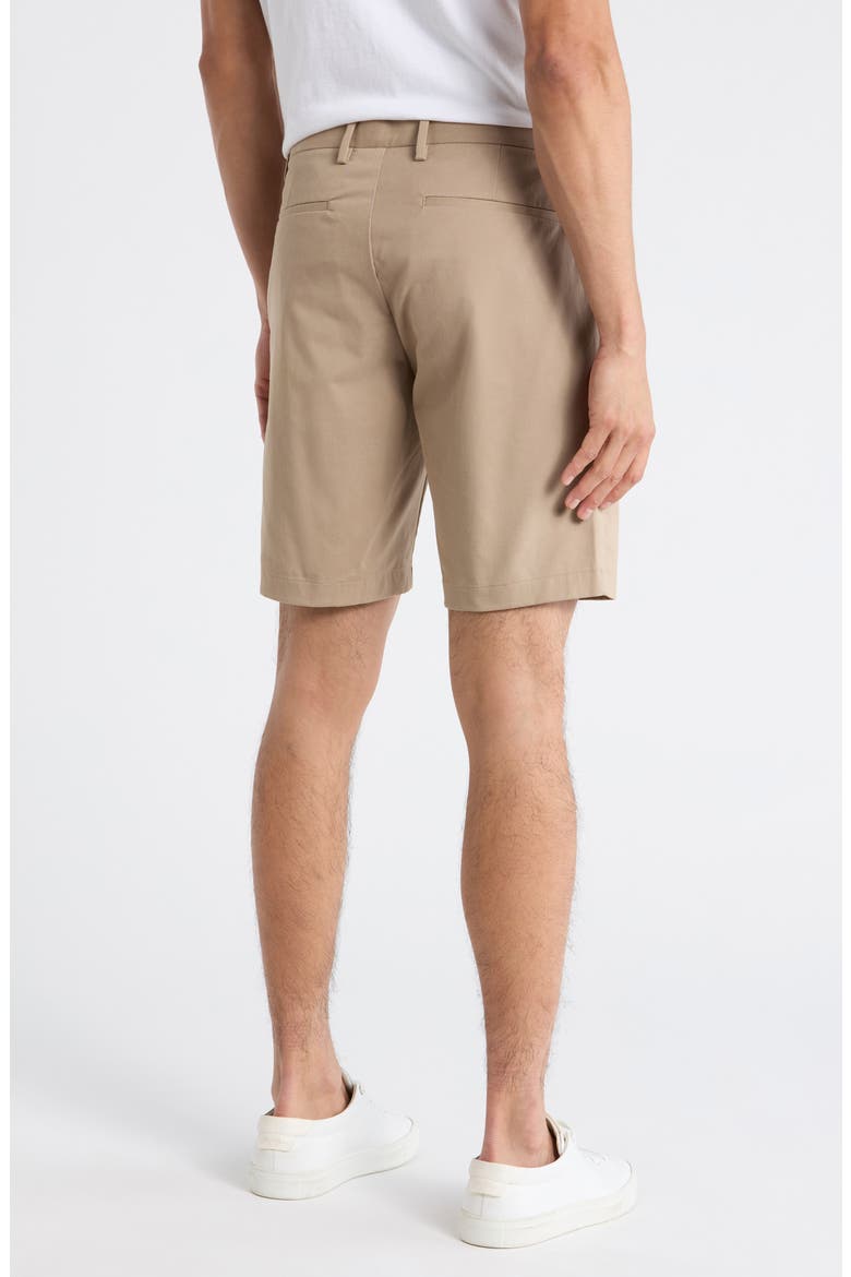 Zaine Stretch Cotton Chino Shorts, Alternate, color, BARK
