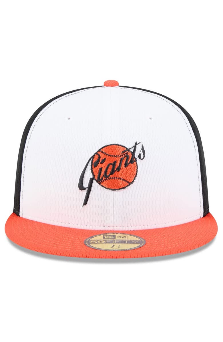 New Era Men's New Era Black/Orange San Francisco Giants 2025 MLB Clubhouse 59FIFTY Fitted Hat, Alternate, color, Black